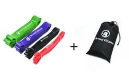 Set of 4 Natural Latex Athletic Rubber Resistance Bands set Gym Expander Crossfit Power Lifting Pull Up Strengthen Muscles 2