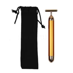 Slimming Face 24k Gold Vibration Facial Beauty Roller Massager Stick Lift Skin Tightening Wrinkle Bar Face with Black Bag 2