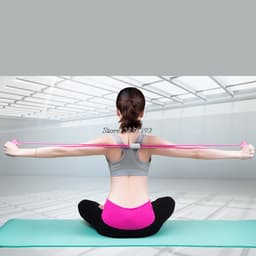 Fitness Workout Yoga Rubber Tensile Pull Rope Resistance Band Chest Expander MAY19_35 1