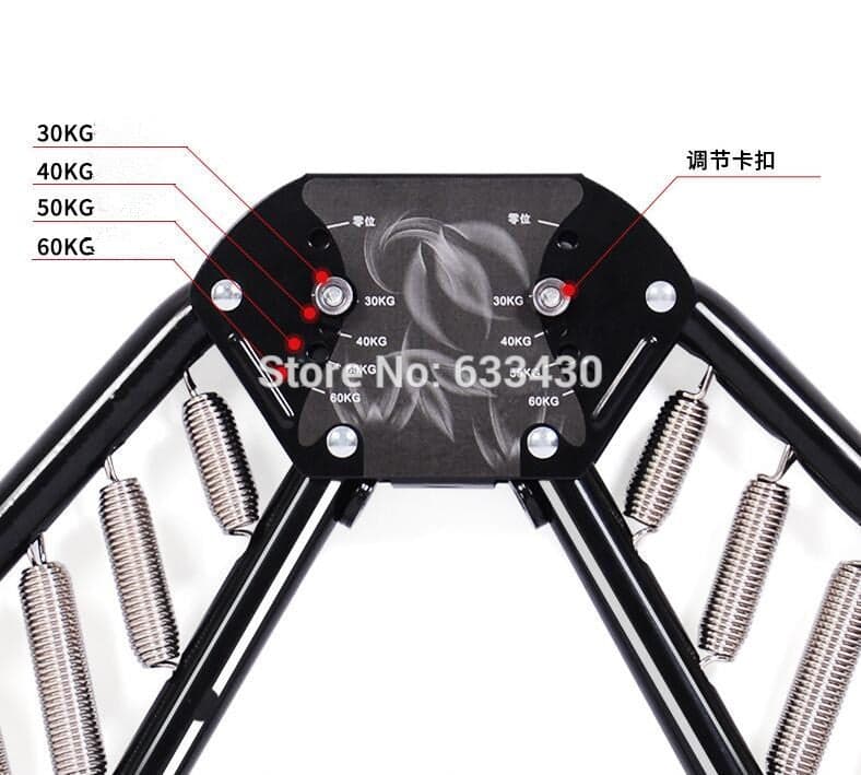 Brand New spring steel Adjustable 30 40 50 60kg Hand Grip Fitness chest Expander Exerciser Tool Free shipping