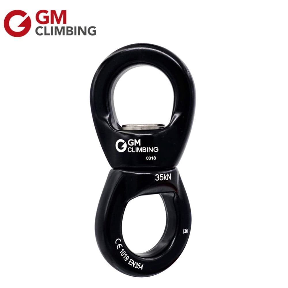 GM Climbing Rope Swivel Connetor 35kN Ball Bearing Tree Swing Hammock Yoga Aerial Dance Rotational Device