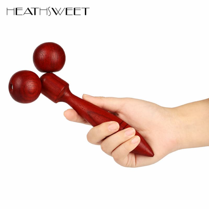 Healthsweet Wooden Face Roller Massager 360 Rotation Full Body Shape Face Slim Massage Tools Lifting Wrinkle Remover Y Shape