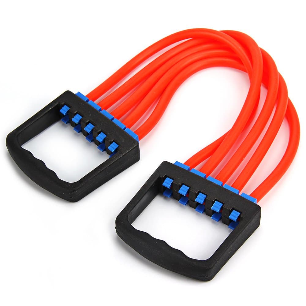 High quality Chest Expander Crossfit Physic Resistance Bands 5 Latex Tube Strong Resistance Cable Bands Gym Sports Training