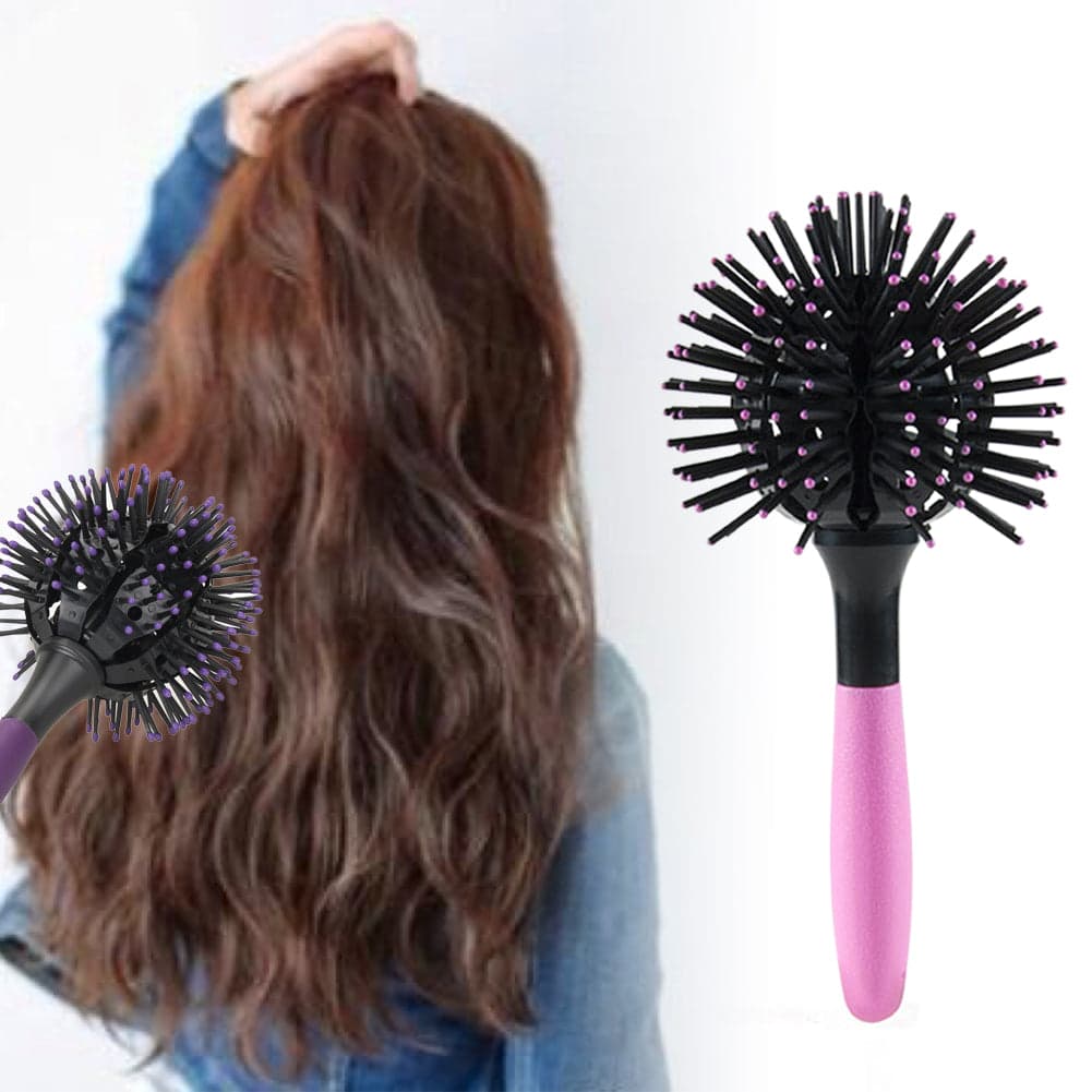 New 3D Ball Shape Hair Comb Brush Heat Resistant Hair Styling Curly Hair Blow Drying Comb Head Scalp Massage Comb Hairbrush