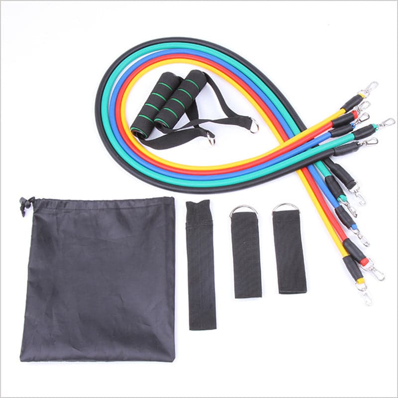 New Chest Expander Fitness Pilates Tubes Resistance Band CrossFit Equipment Workout Latex Exercise Pull Rope Training Practical