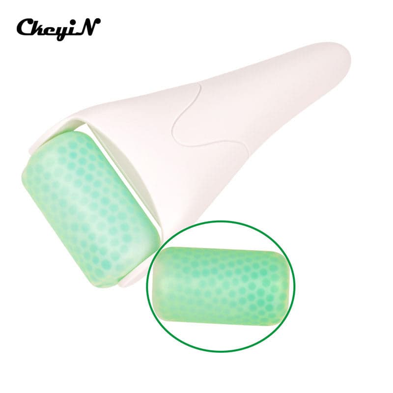 Portable Handhold Ice Roller Face Body Massager Preventing Wrinkles Facial Therapy Skin Firming Wheel Calm Cool Smooth Fine Line