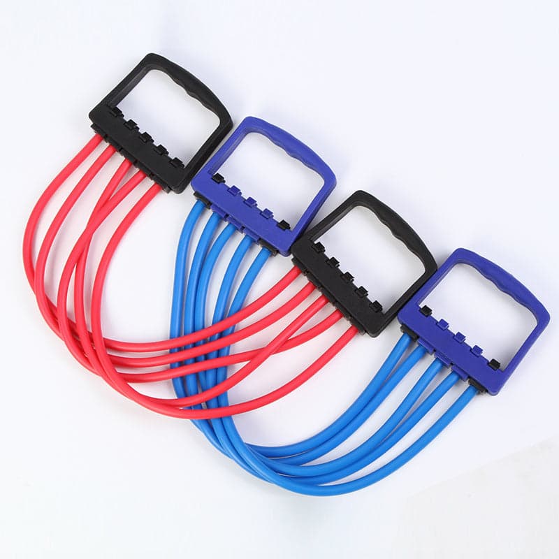 Portable Indoor sports Men Chest Expander Puller Exercise Fitness Resistance Cable Rope Tube Yoga 5 Resistance Bands