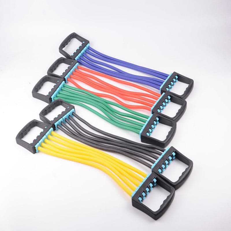 Portable Indoor sports Men Chest Expander Puller Exercise Fitness Resistance Cable Rope Tube Yoga 5 Resistance Bands