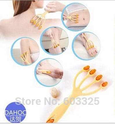 Mini handheld portable Four claw type massager roller for foot hand body neck head Massage & Relaxation Tool