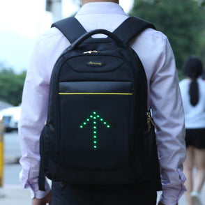 LED Turn Signal Light Reflective Laptop Backpack / Travel / Business / School Bag 20 Liter for Night Cycling Motorcycling Safety