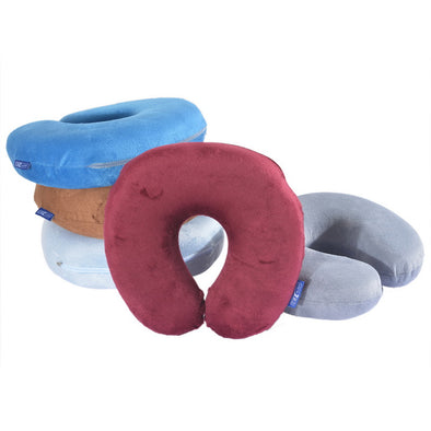 Soft Travel Pillow Memory Foam Pillow U-Shape Neck Pillow Massage Headrest For Office Flight Airplane