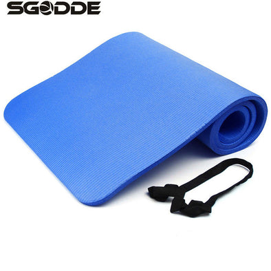 15mm Thick NBR Foam Yoga Mat Soft Yoga Pads Sports Training Exercise non-slip Gym Mat 183 X 61cm for Fitness Body Building