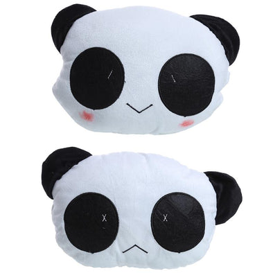 1 pcs Car Headrest Cute Cartoon Panda Style Plush Cars Neck Pillow Car Headrest Support Cushion Plush Panda Massager Cars Seat