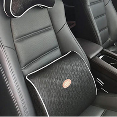 Car Waist Cushion Memory Cotton Lumbar Neck Pillow Massage Headrest Car Interior Supplies for Back Support Pad Seat