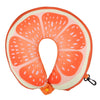 Creative Watermelon Travel Pillow Neck Protection Fruit U Shaped Nanoparticles Pillow Lemon Kiwi Orange Car Message Pillows