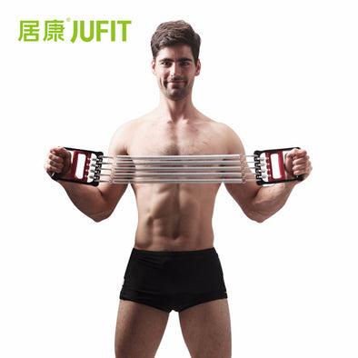 JUFIT Chest Expander Hand Grip Springs Muscle Pulling Exerciser Fitness Multi Function Muscle Training Exerciser