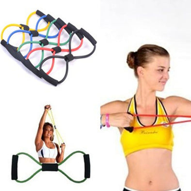 8 Shaped Fitness Elastic Bands Loop Pull Rope Sports Rubber Band Tension Chest Harness Expander Band Yoga Pilates Fitness Belt