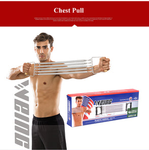 Plastic Handle 150cm 60kg Chest Pull Expander Fitness Resistance Bands Puller Strength Exercise